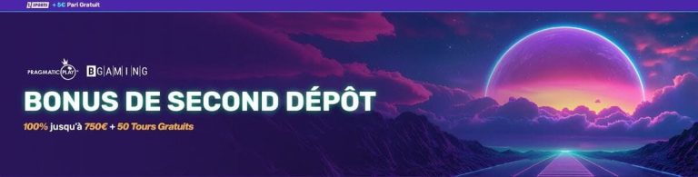 Let's Lucky Casino bonus deuxième dépôt