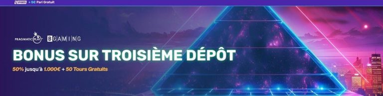 Let's Lucky Casino bonus troisième dépôt